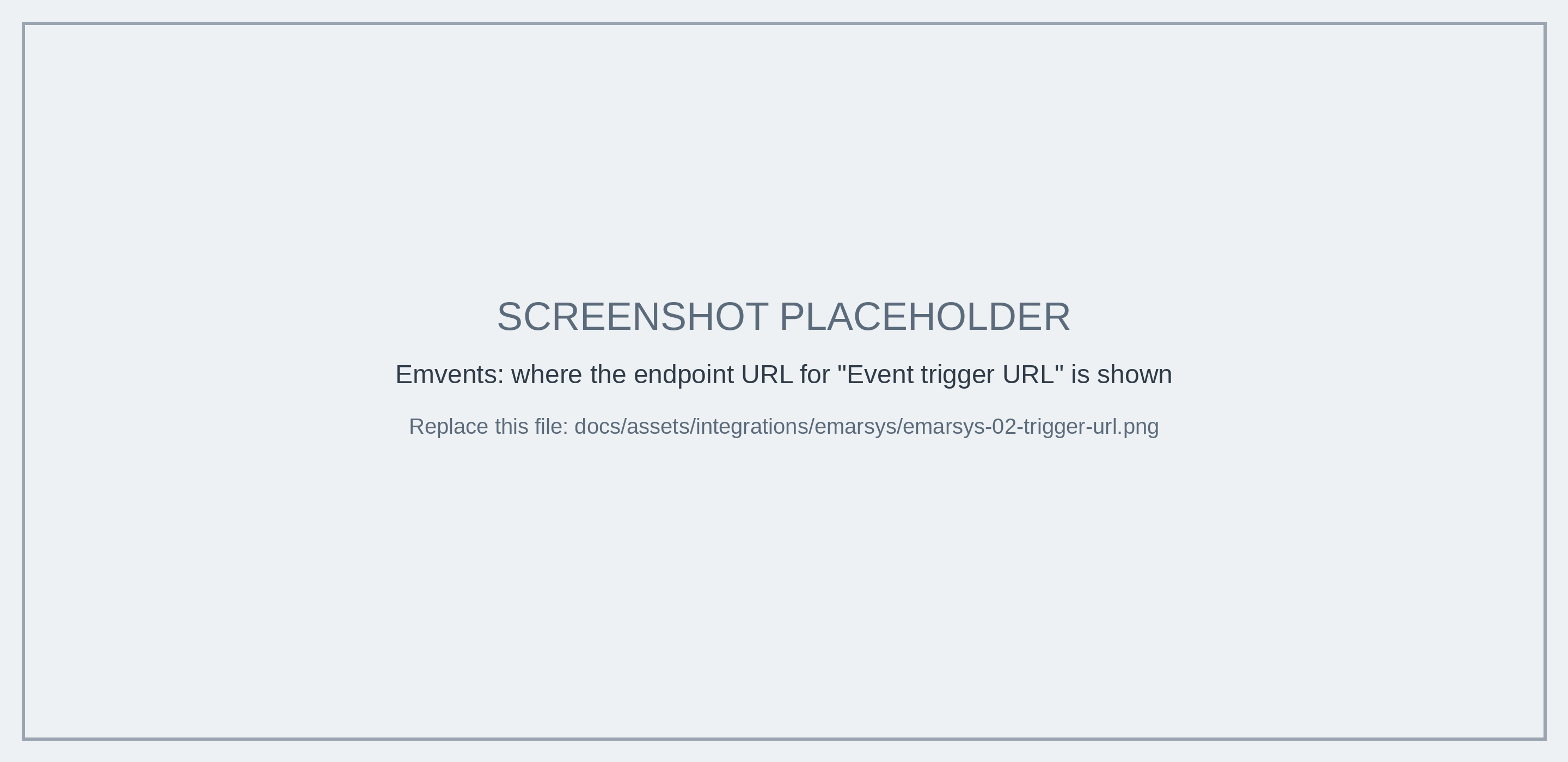 The Emvents endpoint that receives InstantFeedback events